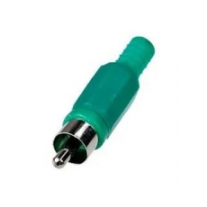 RP-405 Штекер RCA пластик зеленый