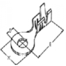 Кабельный наконечник неизолированный тип "О"   DJ431-8A-D øвн=8.5мм  øнар=12мм 