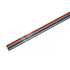 Плоский ленточный кабель цветной RCA-10 шаг 1.27мм  сеч.0,35мм