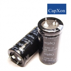 Конденсатор ECAP-100uF-450V LP 85С 25х30 CAPXON жесткие выводы