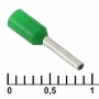 Кабельн. наконечник изолир.зеленый. DN00306 d=0.3мм L-6мм