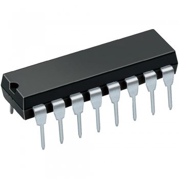 Микросхема КР590КН4 4-канальный аналоговый ключ со схемой управления DIP-16  92г.