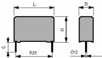 Конденсатор пленочный B32021A3472M289, Y-конденсатор 4.7nF 300 VAC, TDK-Epcos