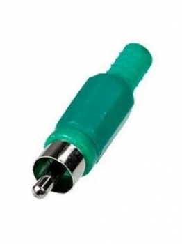 RP-405 Штекер RCA пластик зеленый