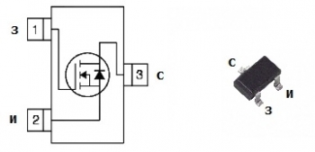 Транзистор IRLML2803/IR/ MOSFET N-канал 30В 1,2А SOT-23