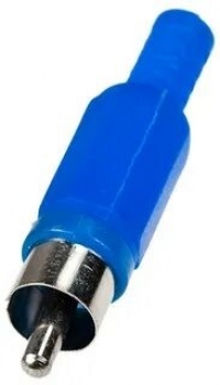 RP-405 Штекер RCA пластик синий
