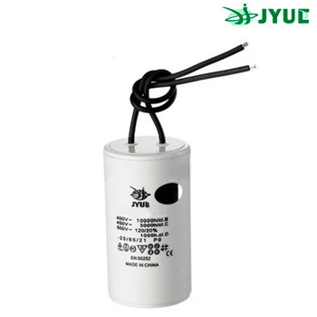 Конденсатор пусковой CBB60 8uF - 450 VAC±5% гибкие выводы (35*60) JYUL