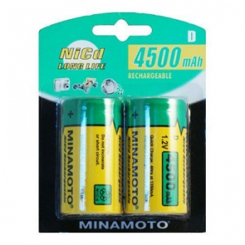  Элемент пит. Размер "D" LR20  MINAMOTO 4500mAh 1,2В