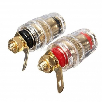 Лабораторное гнездо питания Ø4мм Banana Gold 520  red