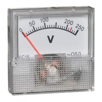 Вольтметр 250В 50Гц (40х40) (с диодом и резистором)
