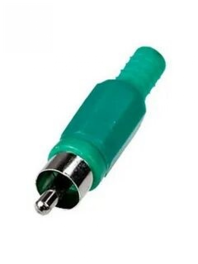 RP-405 Штекер RCA пластик зеленый