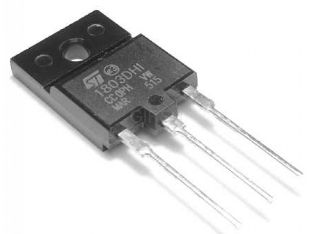 Транзистор 1803DHI SOT93 NPN с диодом 1500В 10А 5ОВт 