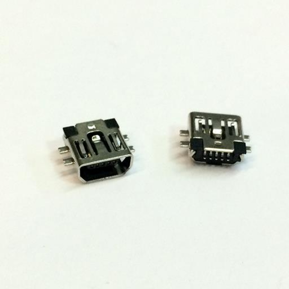 Разъем mini-USB гнездо на плату СМД  5S