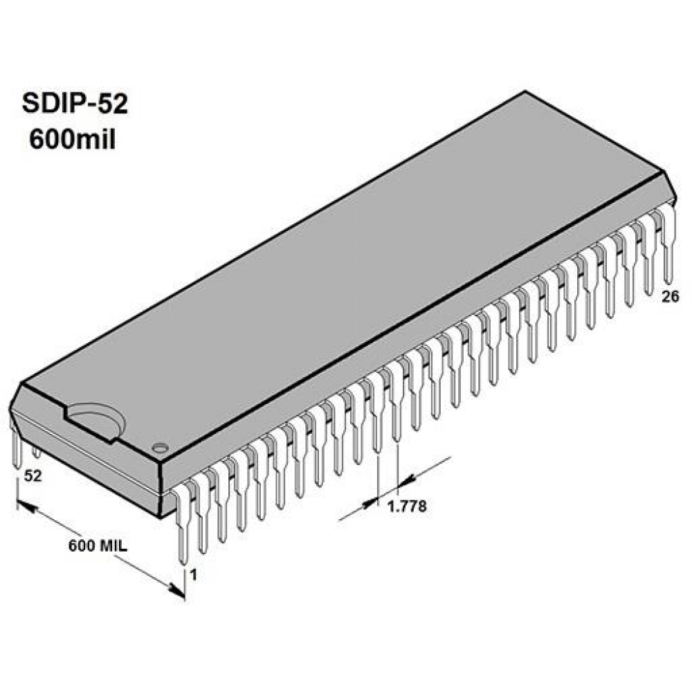 Микросхема TDA8362B S7 DIP52 TV однокpистальный пpоцессоp PAL/NTSC
